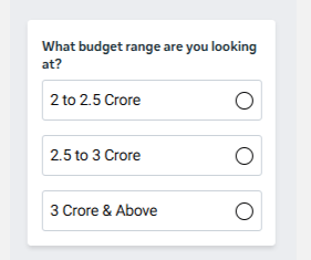 Budget Qualification Form